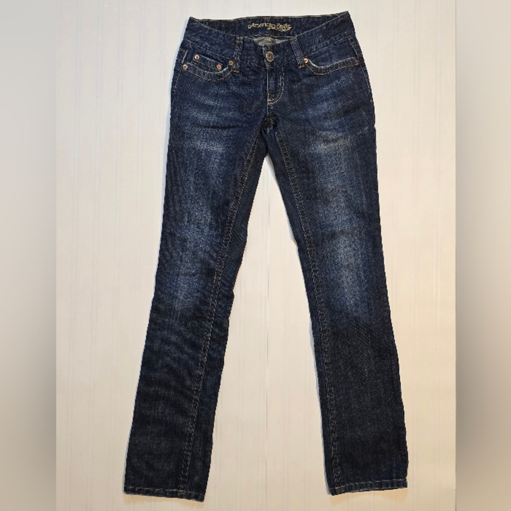 American Eagle Outfitters Blue Skinny Jeans Sleek Fit
